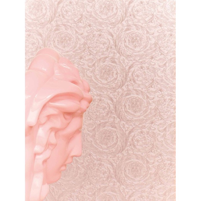 Versace|Ornamentale Tapete metallische Textur kupfer|Tapeten