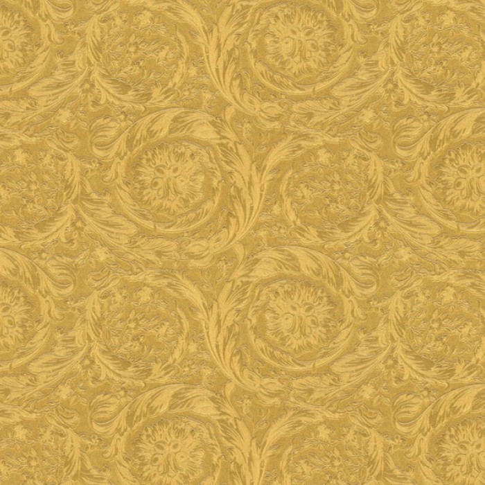 Versace|Papel pintado ornamental metalizado dorado|Papel Pintado