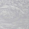 Versace|Ornamental wallpaper with metallic silver texture|Wallpaper