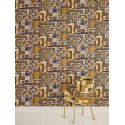 Versace|Papier peint collage baroque style classique moderne bleu et or|Papier Peint