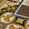 Versace|Baroque collage wallpaper in classic modern style black and gold|Wallpaper