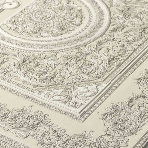 Versace|Baroque collage wallpaper in classic modern style black and gold|Wallpaper 2