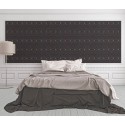 Versace|Baroque classic wallpaper with metallic circles in black and grey|Wallpaper