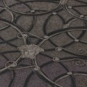 Versace|Baroque classic wallpaper with metallic circles in black and grey|Wallpaper