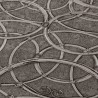 Versace|Baroque classic wallpaper with metallic circles in grey and silver|Wallpaper