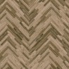 Versace|Papier peint bois sculpté motif chevrons marron|Imitation Bois