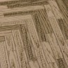 Versace|Papier peint bois sculpté motif chevrons marron|Imitation Bois