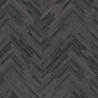 Versace|Carved wood wallpaper in herringbone grey and black|Wood Imitation