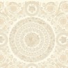 Versace|Papier peint baroque cercles floraux beige et blanc|Papier Peint