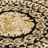 Versace|Papier peint baroque cercles floraux or et noir|Papier Peint