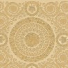 Versace|Papel pintado barroco con círculos florales dorado|Papel Pintado