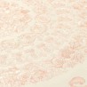 Versace|Baroque wallpaper with floral circles in pink pearl|Wallpaper