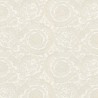Versace|Classic ornamental wallpaper white cream metallic|Wallpaper
