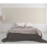 Versace|Papel pintado clásico ornamental blanco crema metalizado|Papel Pintado