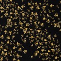 Versace|Wallpaper small flowers black and gold metallic|Wallpaper