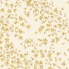 Versace|Papel pintado flores pequeñas blanco y dorado metalizado|Papel Pintado