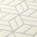 As Creation|Geometric wallpaper shiny beige and silver|Wallpaper