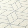 As Creation|Geometric wallpaper shiny beige and silver|Wallpaper
