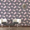 As Creation|Papier peint grandes fleurs style vintage gris et rose|Papier Peint