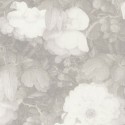 As Creation|Papel Pintado floral vintage efecto seda gris pastel|Papel Pintado
