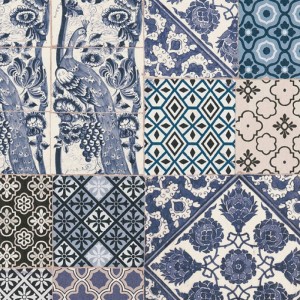 Caselio|Black/green floral print Wallpaper|Wallpaper