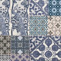 As Creation|Blue and white tile effect mosaic wallpaper|Wallpaper