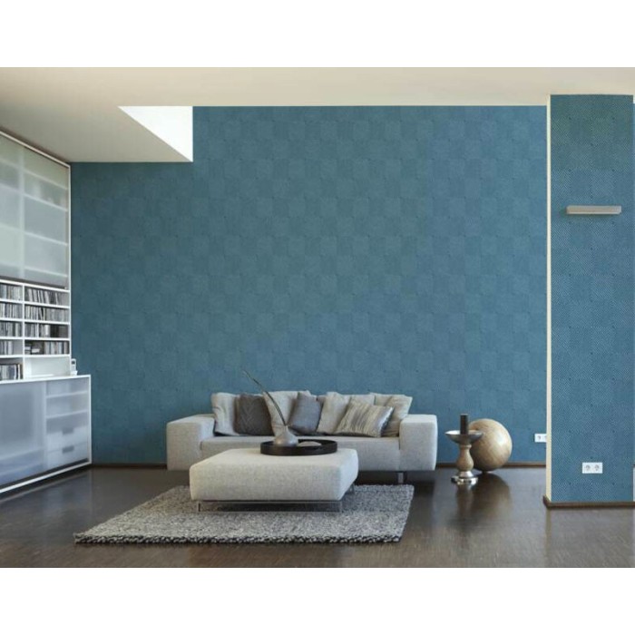Papel Pintado diseño moderno efecto 3D relieves azul - As Creation Metropolitan Stories 369264