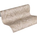 As Creation|Large tropical leaf wallpaper beige and gold|Wallpaper