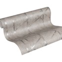 As Creation|Geometric concrete wallpaper metallic grey|Wallpaper