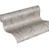 As Creation|Geometric concrete wallpaper metallic grey|Wallpaper