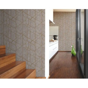 Papeldecor|Papier Peint marbre noir beige veiné|Papier Peint 2