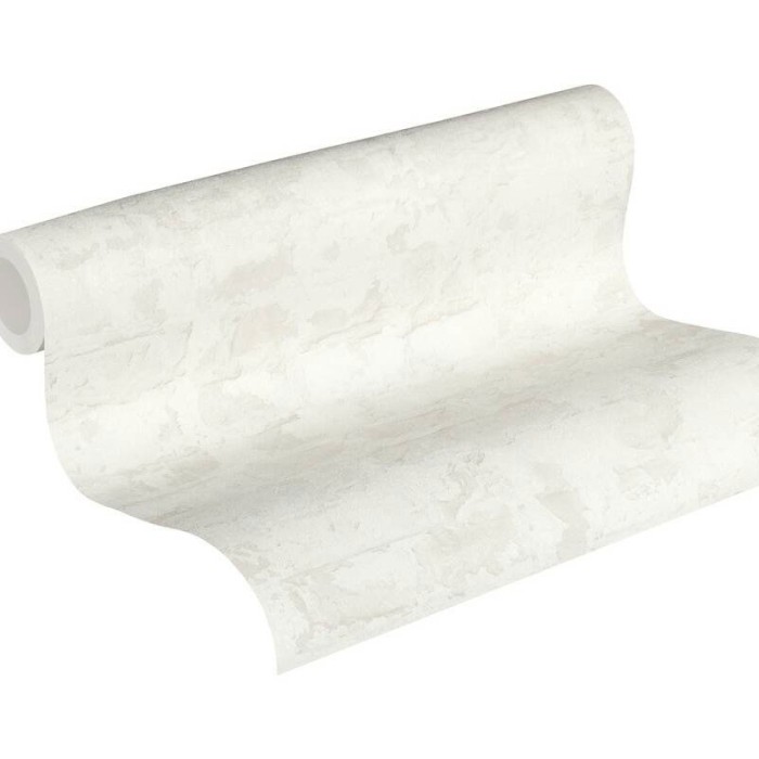 As Creation|Patched brick wallpaper beige cream plaster|Wallpaper