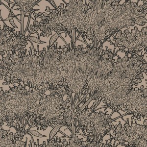 Architects Paper|Modern floral wallpaper with wild plants in blue|Wallpaper