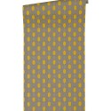 Architects Paper|Papel pintado moderno pequeños rombos marrón y amarillo|Papel Pintado