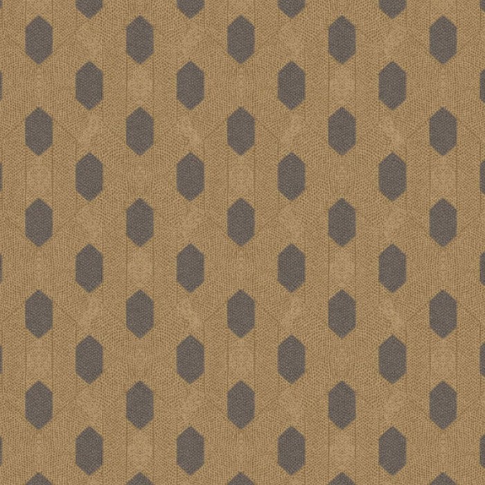 Papel pintado rombos pequeños estilo étnico moderno ocre y marrón - Architects Paper Absolutely Chic 369736