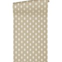 Architects Paper|Papel pintado chic de diseño con un aire étnico moderno marrón claro|Papel Pintado