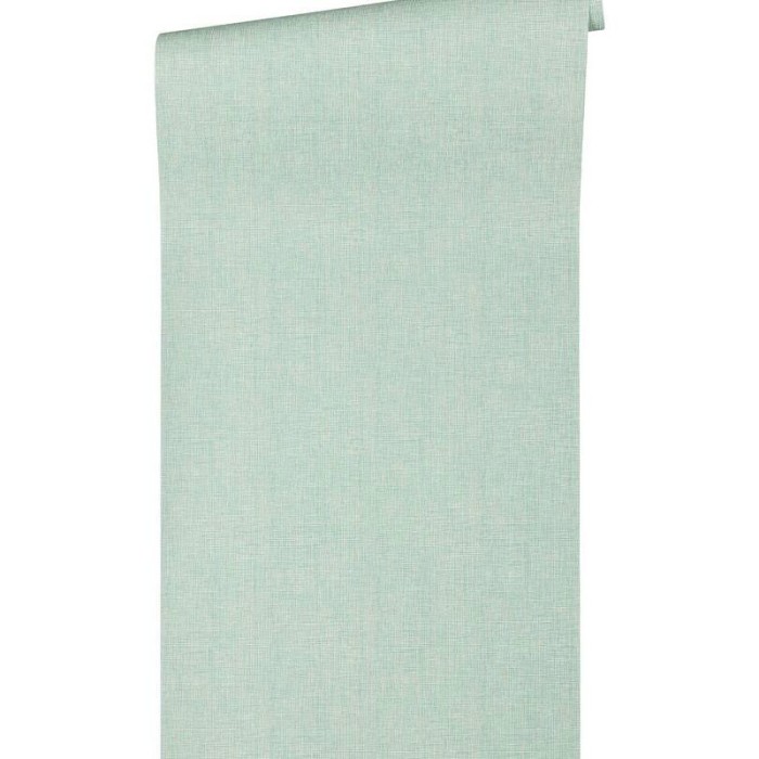Architects Paper|Plain wallpaper with mint green fabric effect|Wallpaper