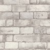 Papeldecor|Papel pintado ladrillo gris claro caravista|Imitacion Ladrillo