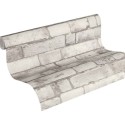 Papeldecor|Wallpaper light gray exposed brick|Brick Imitation