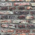 Papeldecor|Wallpaper aged gray and red brick|Brick Imitation
