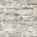 Papeldecor|Papier Peint rustique mur pierres beige grisâtre|Imitation Pierre