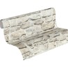 Papeldecor|Papier Peint rustique mur pierres beige grisâtre|Imitation Pierre