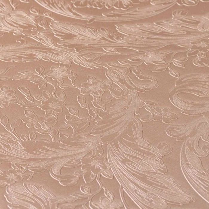 Papeldecor|Papel pintado ornamental con téxtura metalizado cobrizo|Papel Pintado