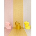 Papeldecor|Papel pintado ornamental con téxtura metalizado dorado|Papel Pintado