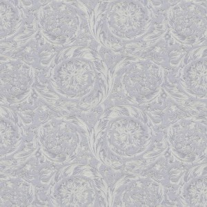 Eijffinger|Papier peint ethnique motifs en relief gris argent brillant|Damas