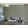 Papeldecor|Wallpaper damask with shiny gray medallions|Wallpaper