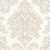 Papeldecor|Papel Pintado elegante estilo damasco blanco crema|Papel Pintado