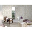 Papeldecor|Elegant cream white damask style Wallpaper|Wallpaper