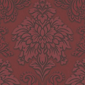 As Creation|Tapete ornamental im schwarzen arabesken Stil|Damast
