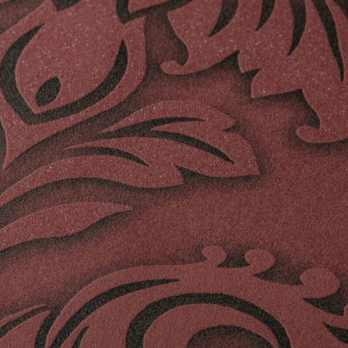 Papeldecor|Tapete Damast in einer wunderschönen Bordeauxfarbe|Tapeten